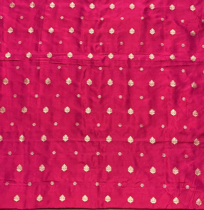Pink Colour Pure Silk Blouse Fabric