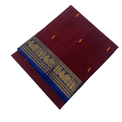 Chettinad cotton Saree Brown