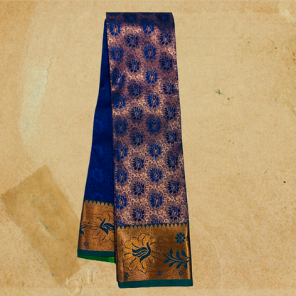 Art Silk Saree Blue Colour