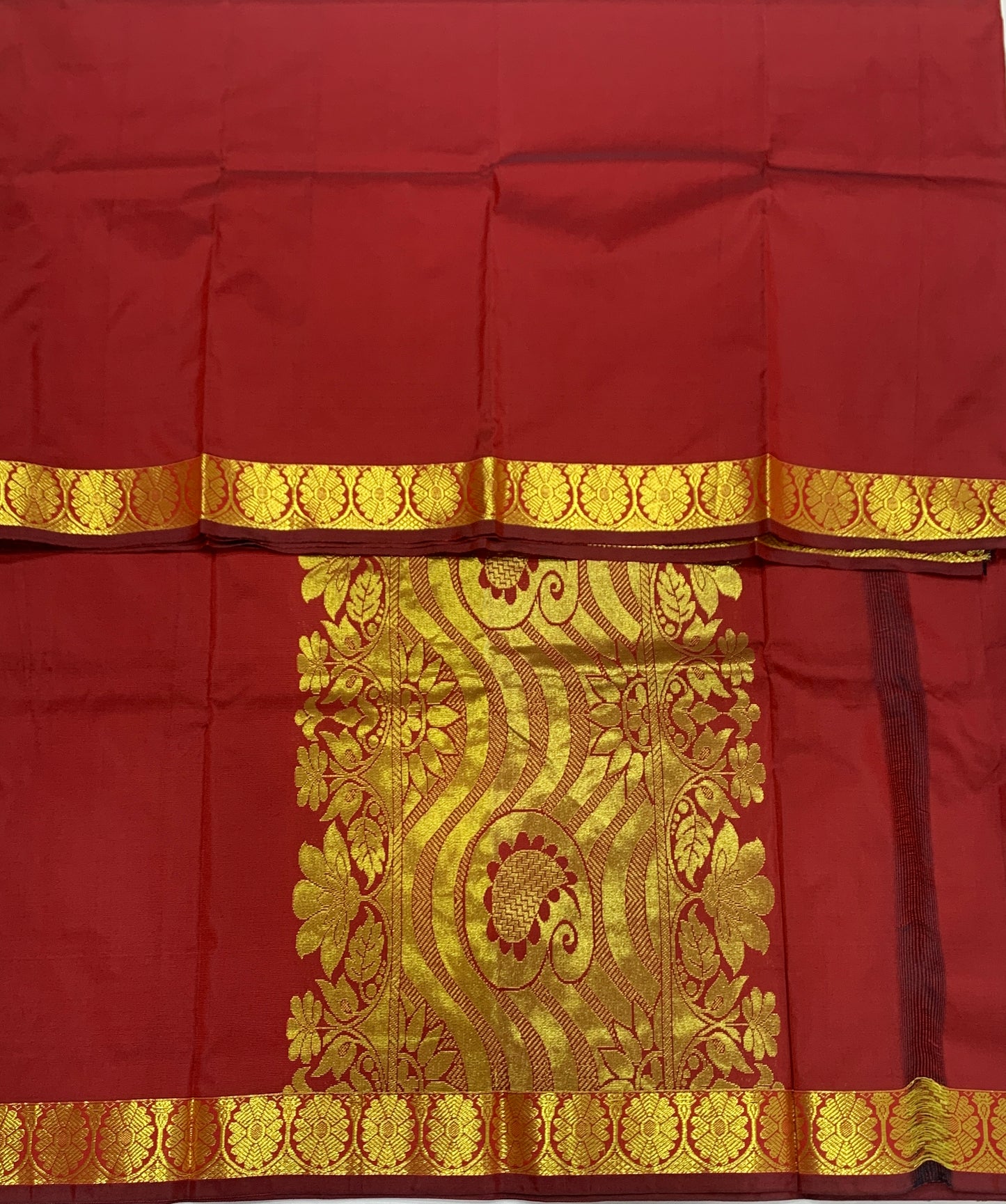 Maroon Colour Half Saree Shawl