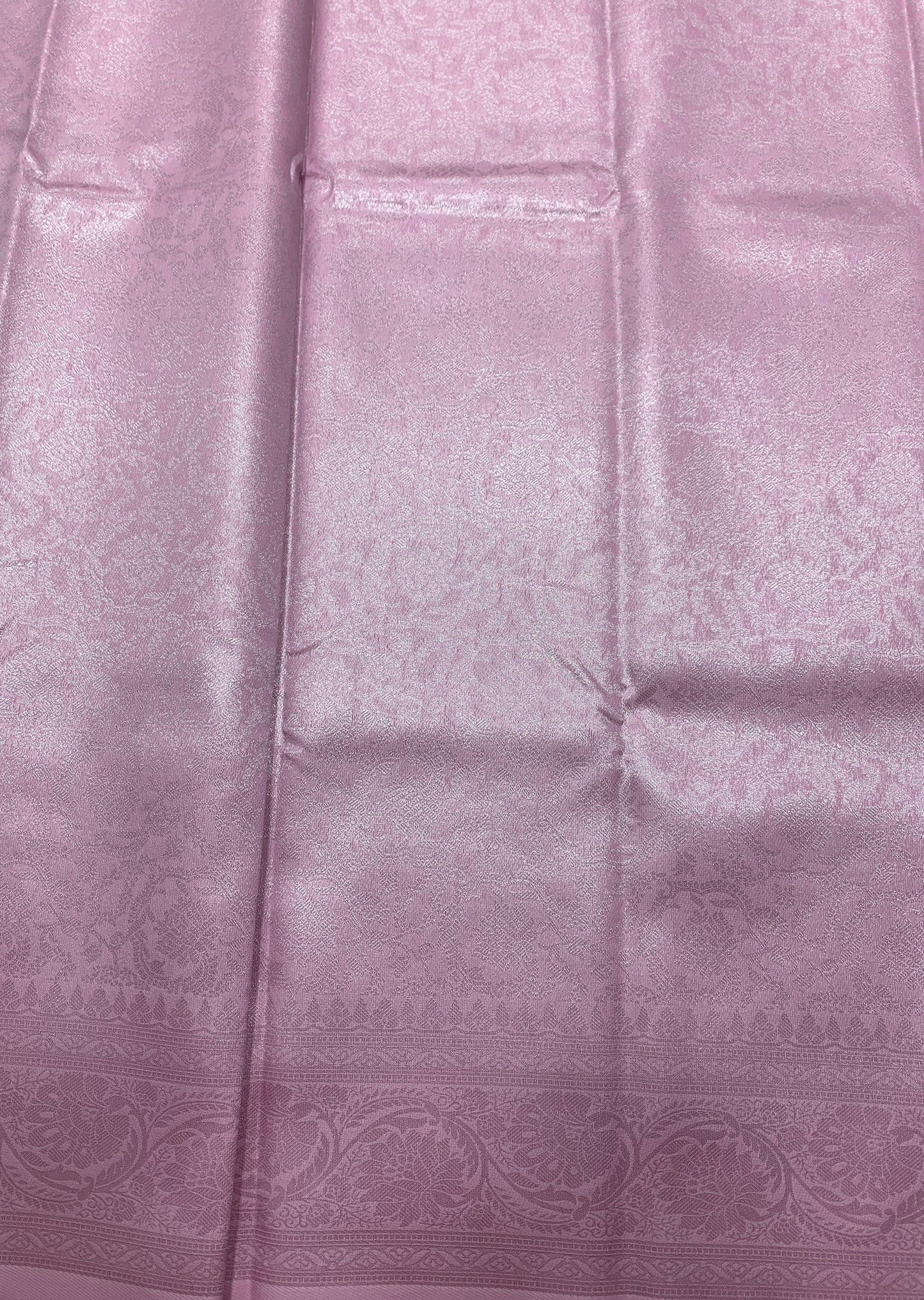 Art Silk Saree Baby Pink Colour with Self Colour Border