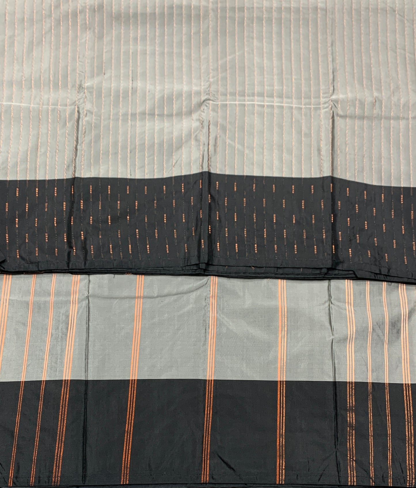 Arani Silk Saree Gray Colour with Block Border