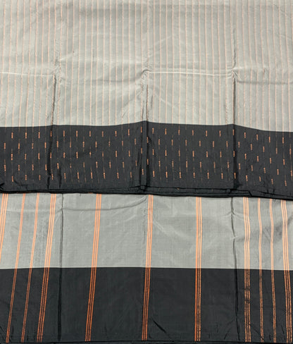 Arani Silk Saree Gray Colour with Block Border