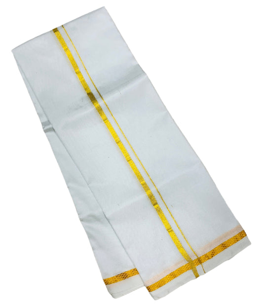 Silk Pooja Towel White Colour