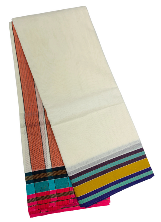 Cotton Dhoti Half White