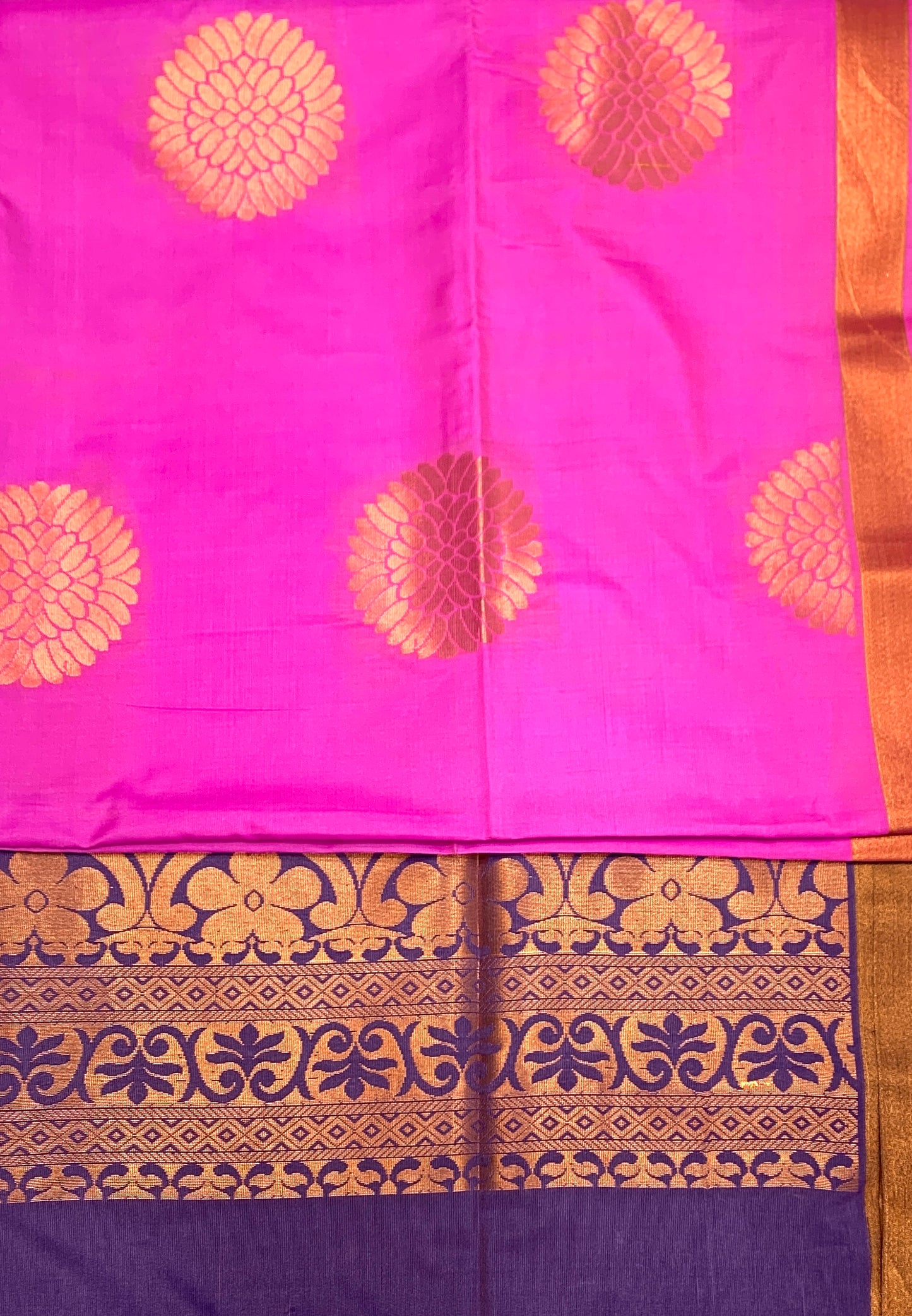 Soft Vegan Silk Saree Pink shade