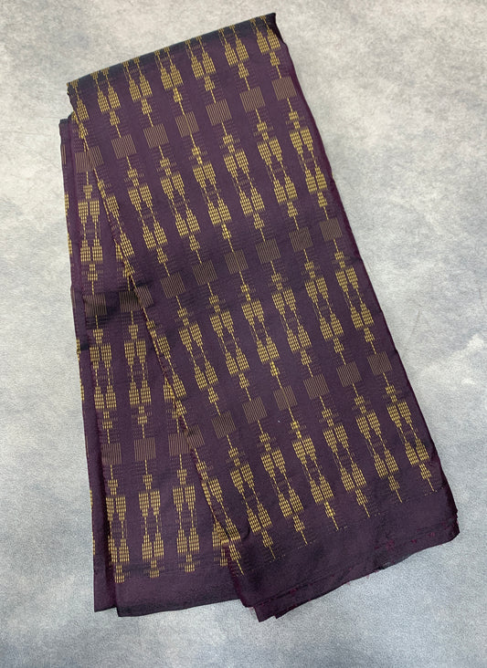 Arani Silk Saree Brown Colour with Self Border