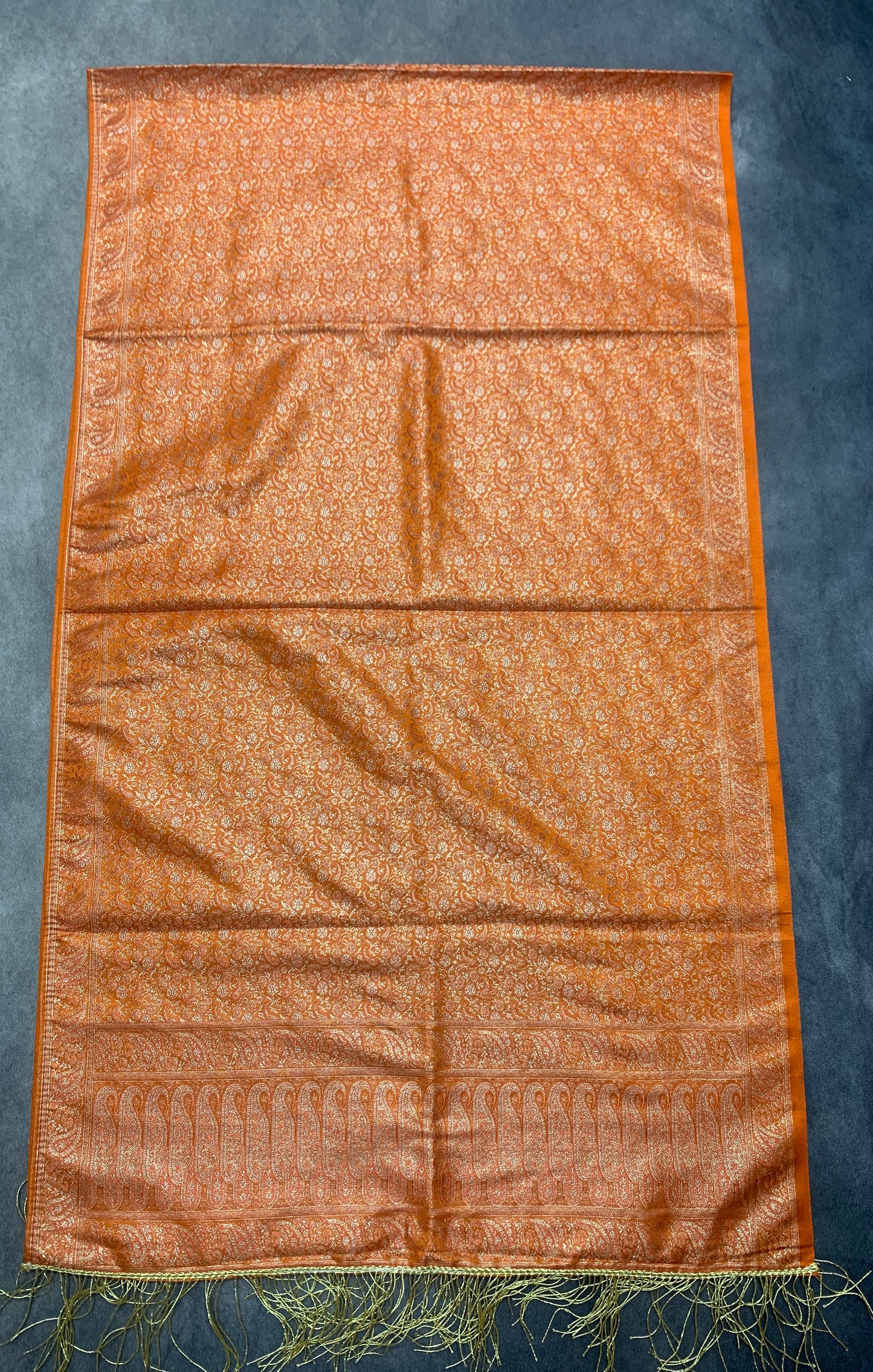 Orange Colour Facilitation Shawl Ponnadai