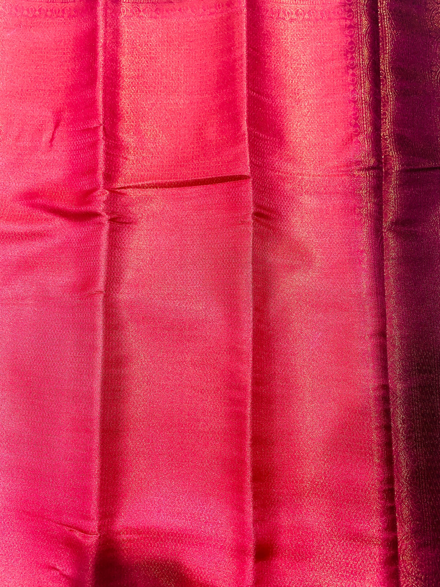 Baby Pink shade kuberra pattu with Brown Pallu