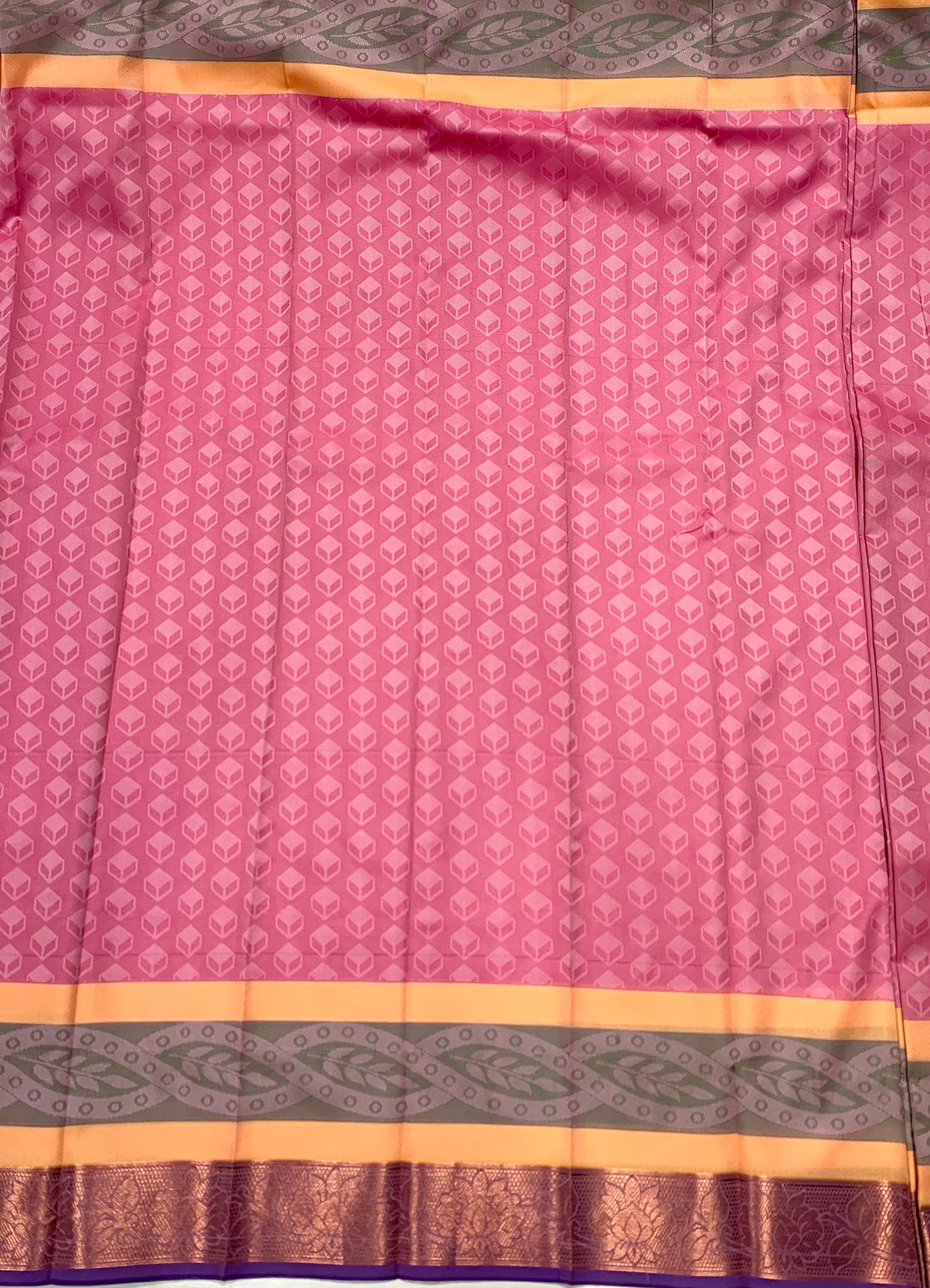 Art Silk Saree Baby Pink