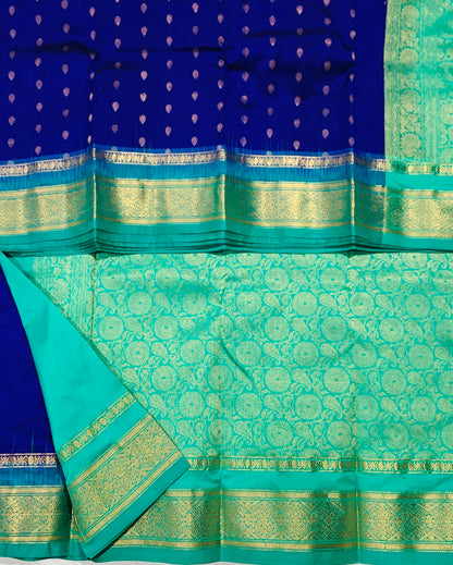 Pure Kanchipuram Silk Violet Colour