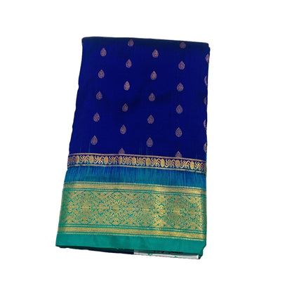 Pure Kanchipuram Silk Violet Colour