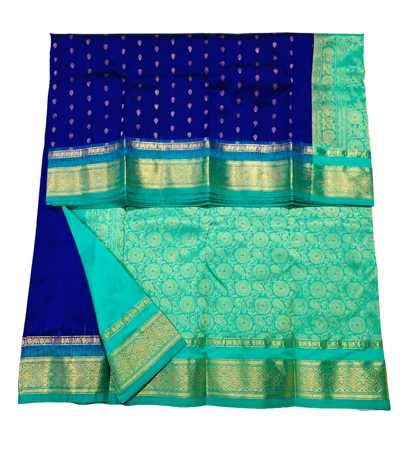 Pure Kanchipuram Silk Violet Colour