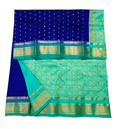 Pure Kanchipuram Silk Violet Colour