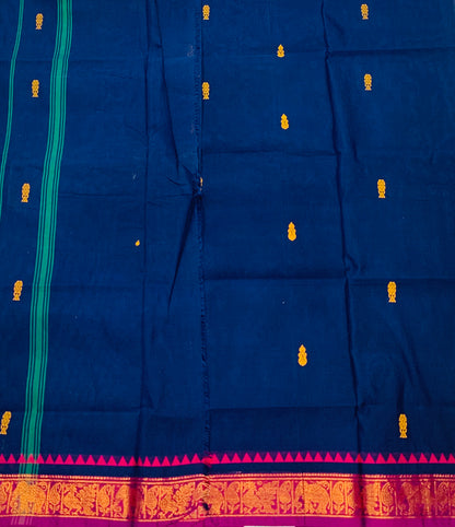 Chettinad Cotton Saree Blue