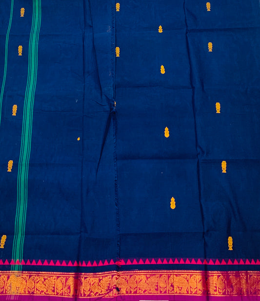 Chettinad Cotton Saree Blue