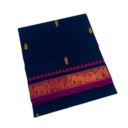 Chettinad Cotton Saree Blue