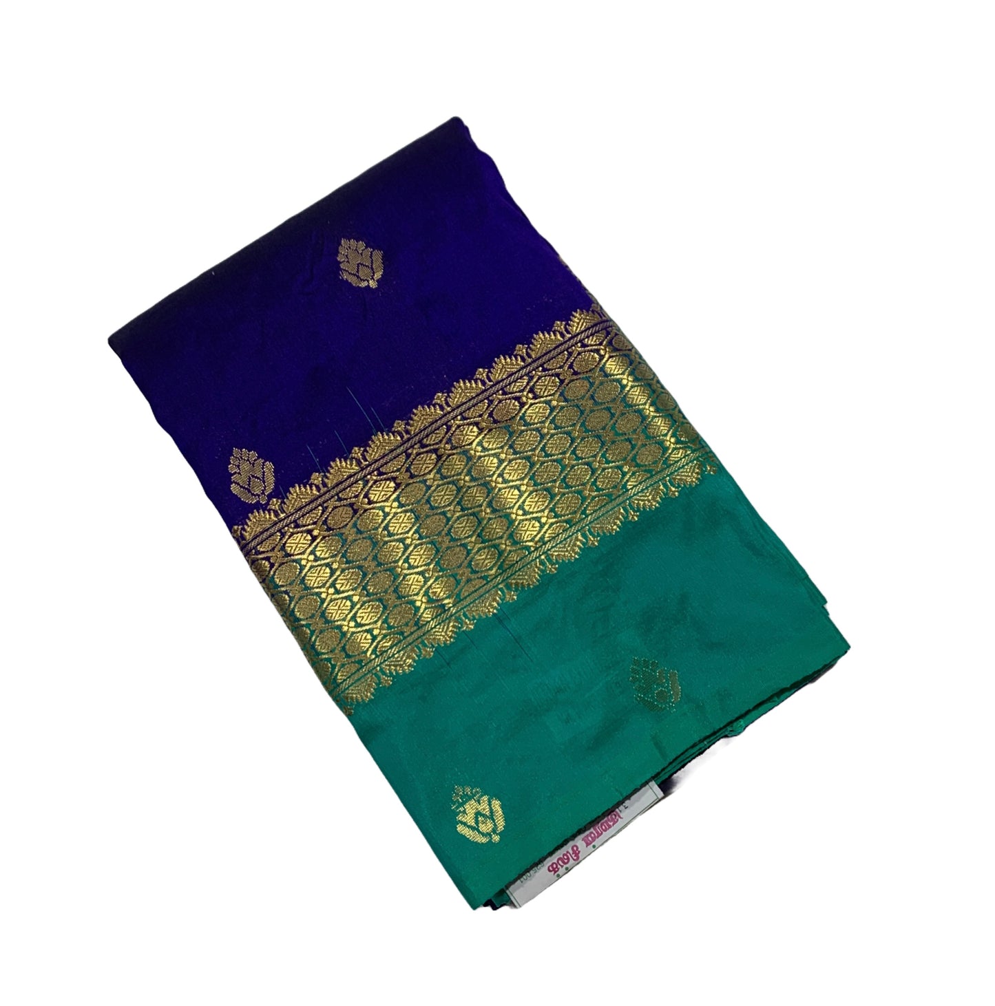 Pure Kanchipuram Silk Violet Colour