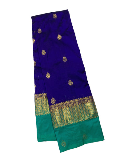 Pure Kanchipuram Silk Violet Colour