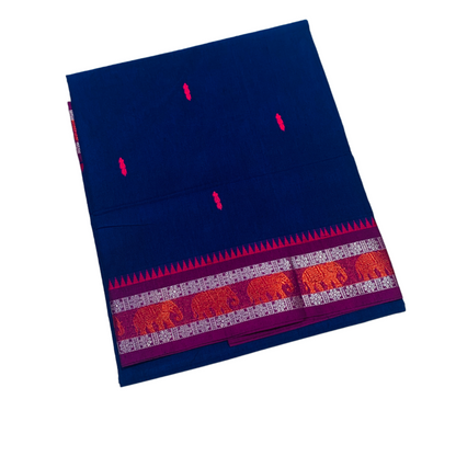 Chettinad Cotton Saree Blue