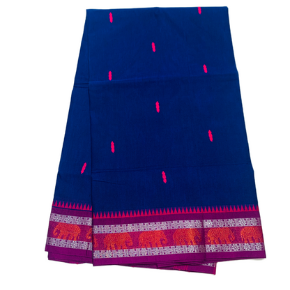 Chettinad Cotton Saree Blue