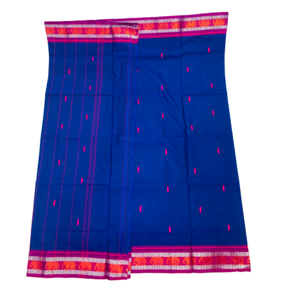 Chettinad Cotton Saree Blue