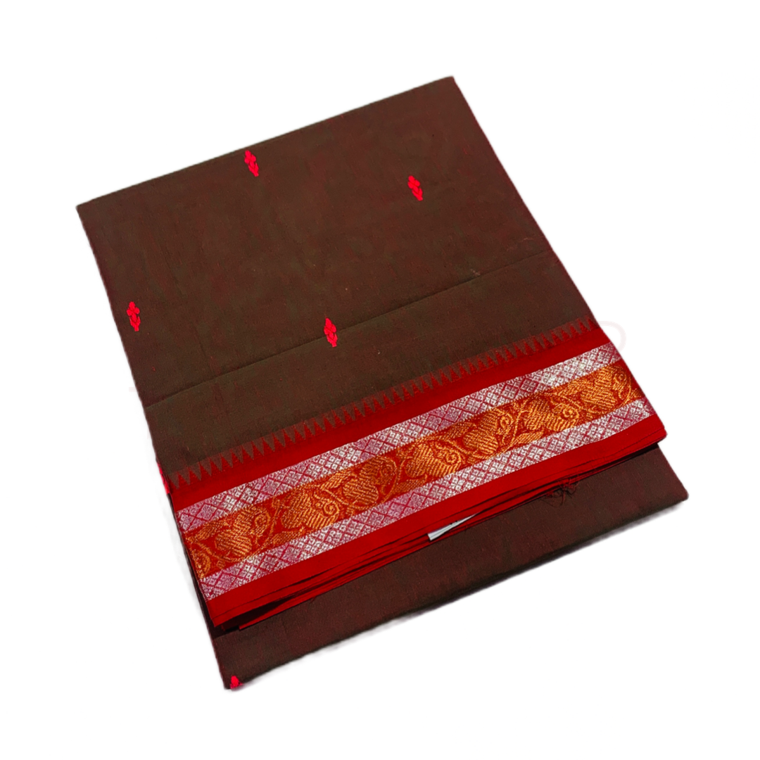 Chettinad Cotton Saree Brown