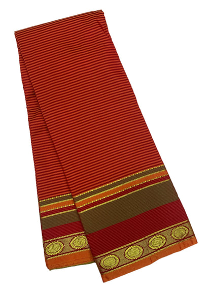 Arani Silk Saree Maroon Colour with Olive Green and Maroon Border