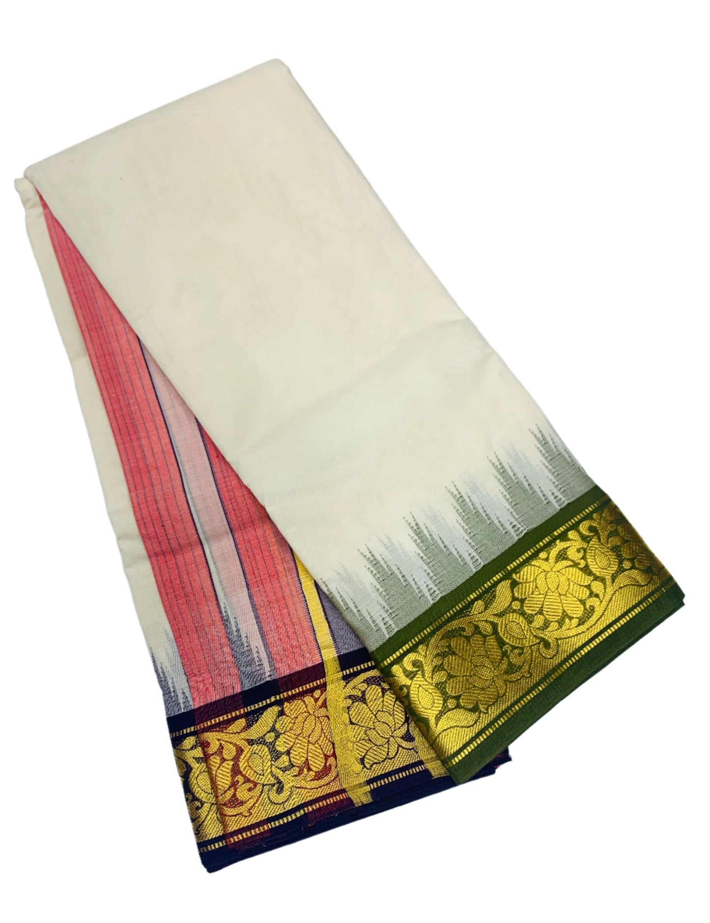 Cotton Dhoti Half White