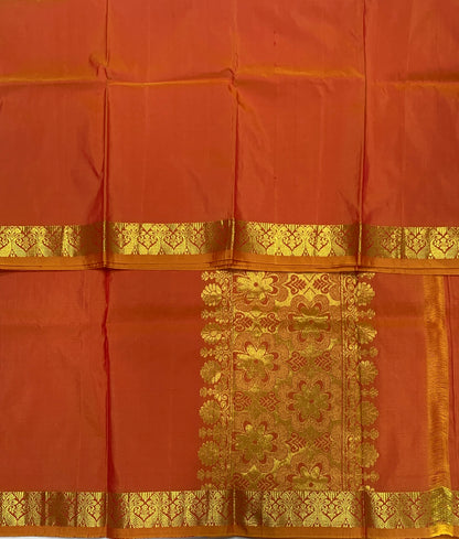 Orange Colour Half Saree Shawl