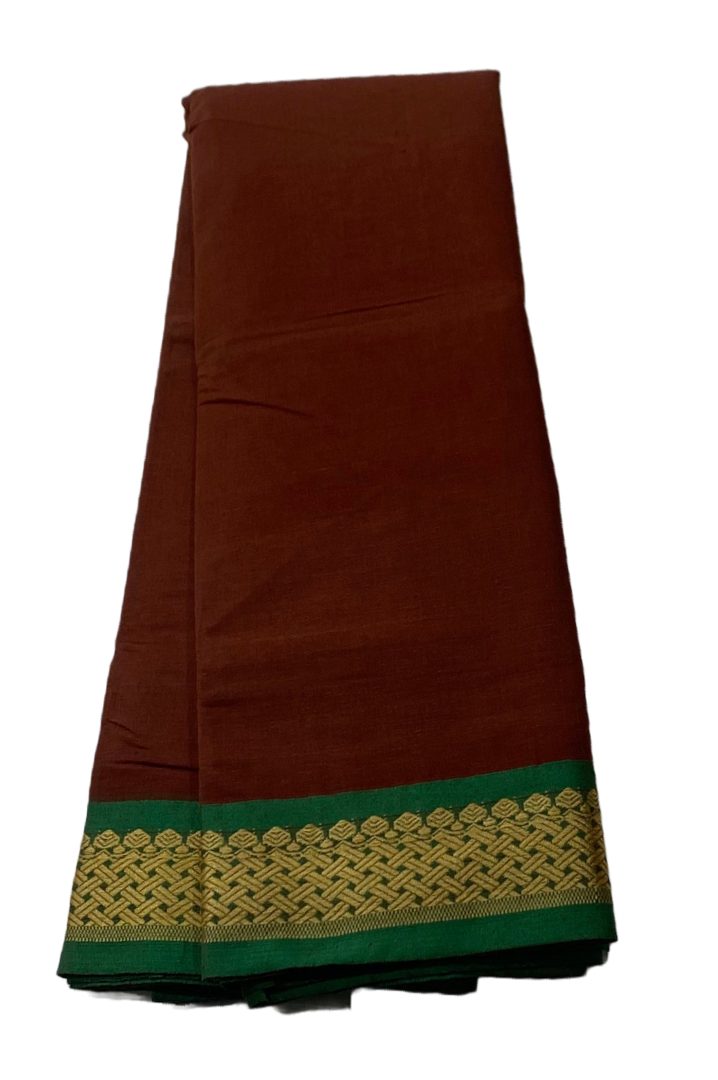 Chettinad Cotton saree Honey Brown