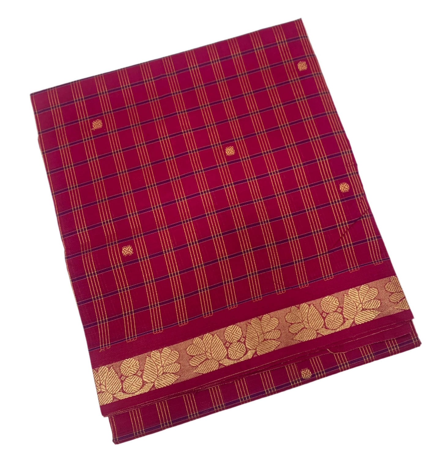 Chettinad Cotton Saree Pink Shade with Floral Design Border