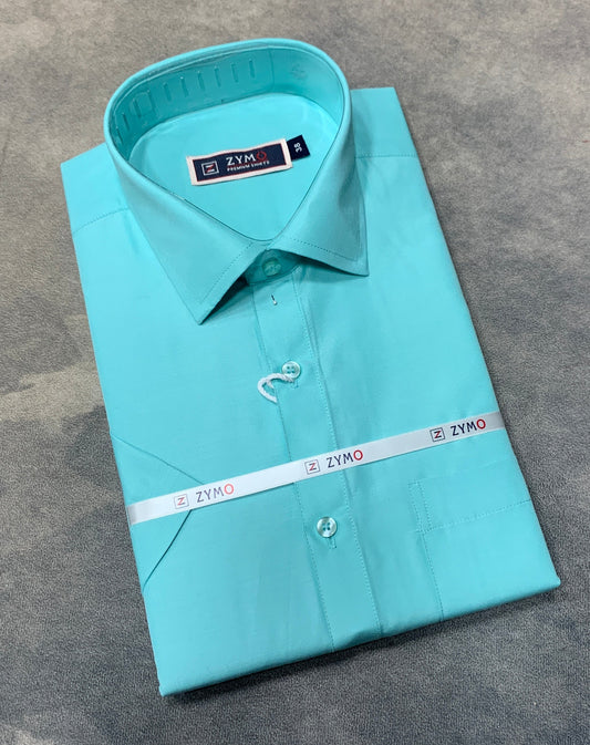 Half Sleeve Light Sapphire Colour Shirt