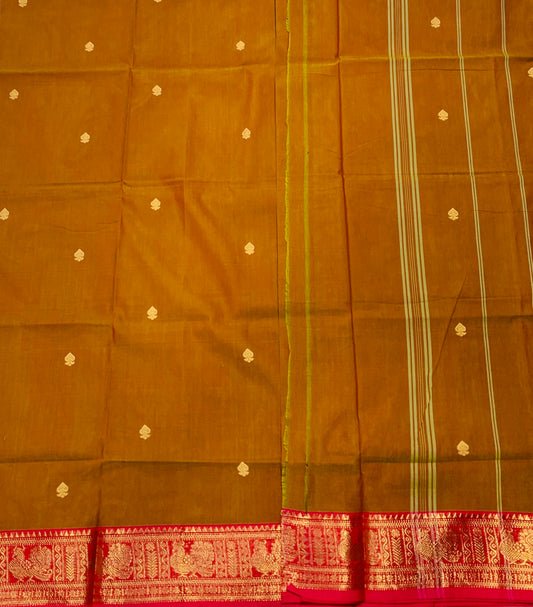 Chettinad Cotton Chocolate Brown