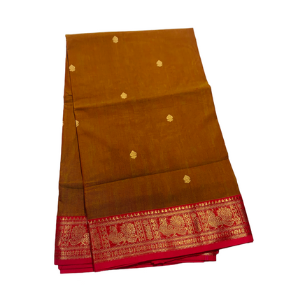 Chettinad Cotton Chocolate Brown