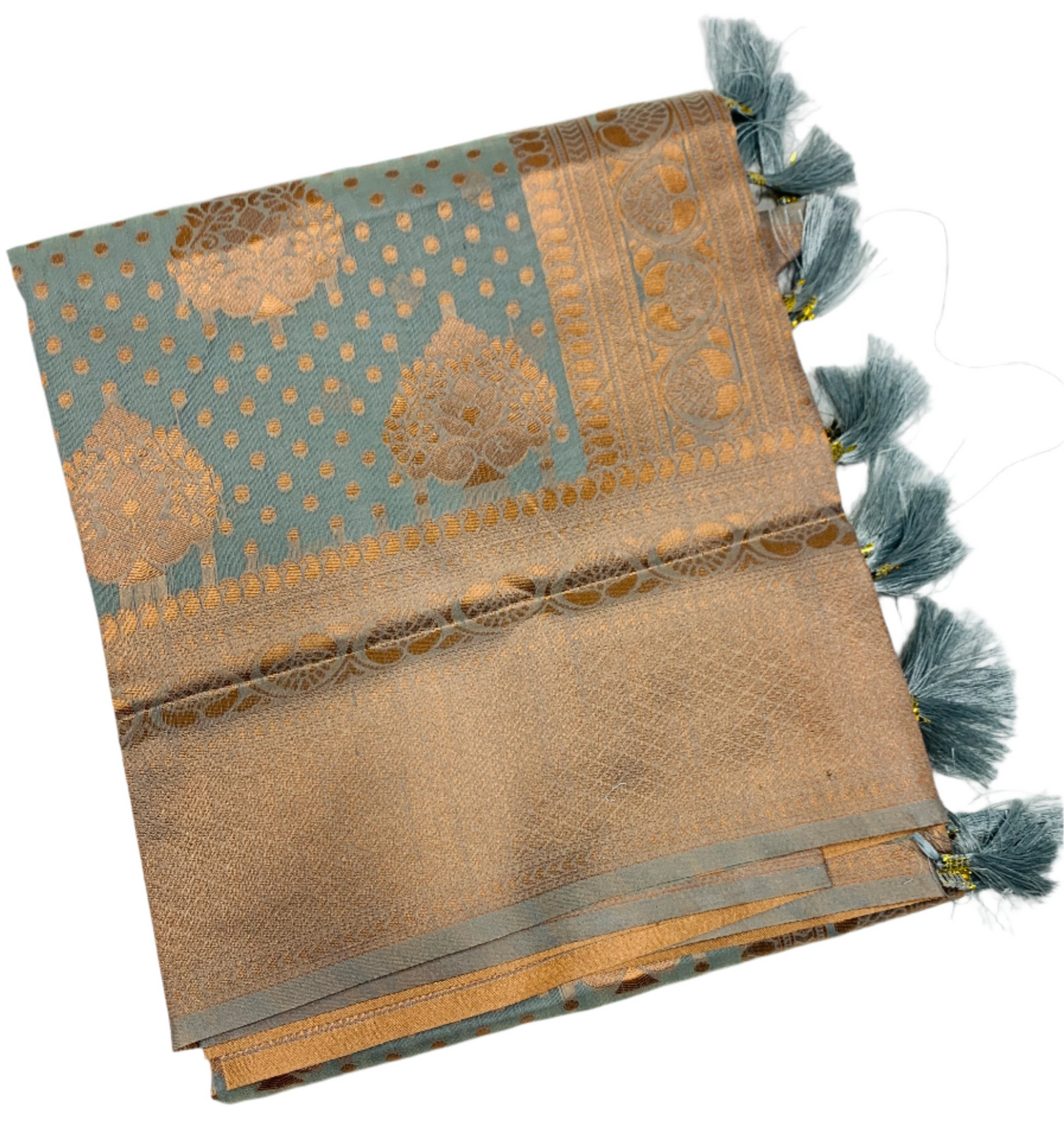 Banaras Katan Saree Gray Colour