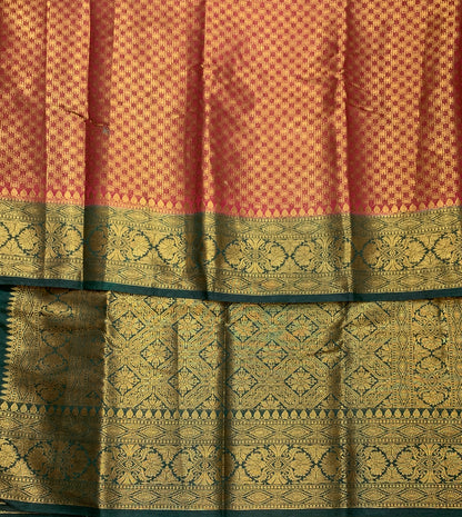 Crepe Saree Maroon Colour with Green Border