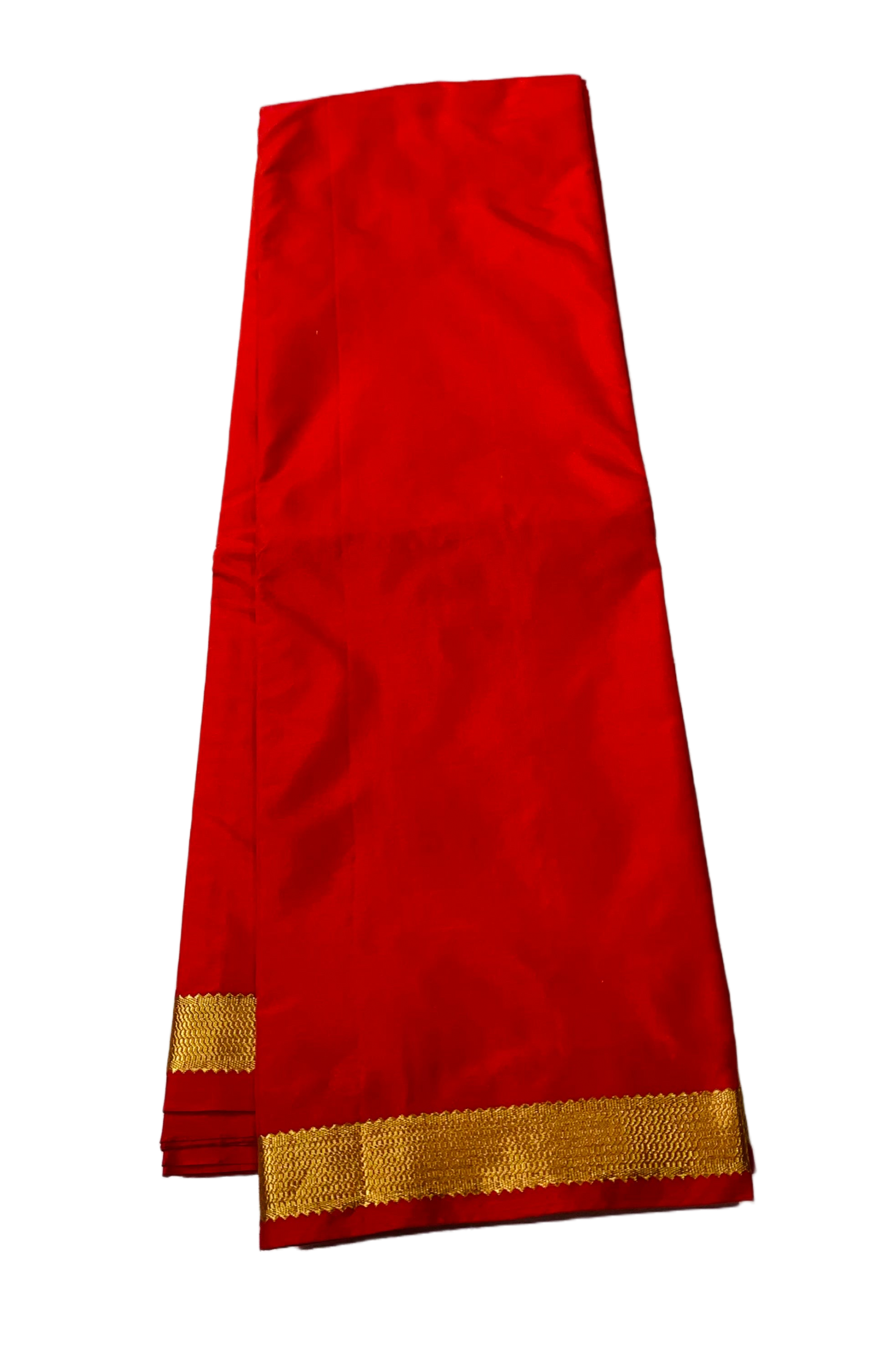 Arani Silk Saree Red Colour with Golden Border