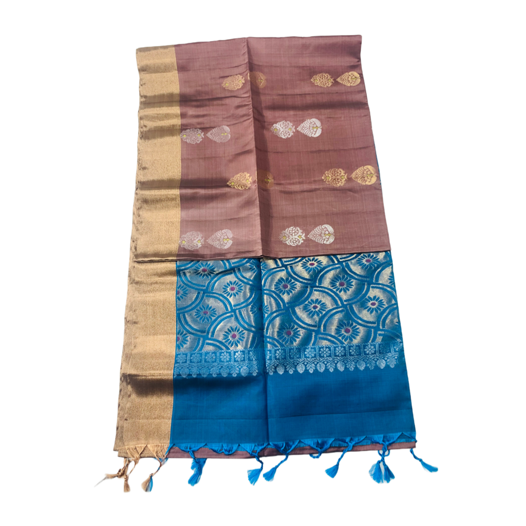 Soft Silk Saree Chocolate Brown Colour