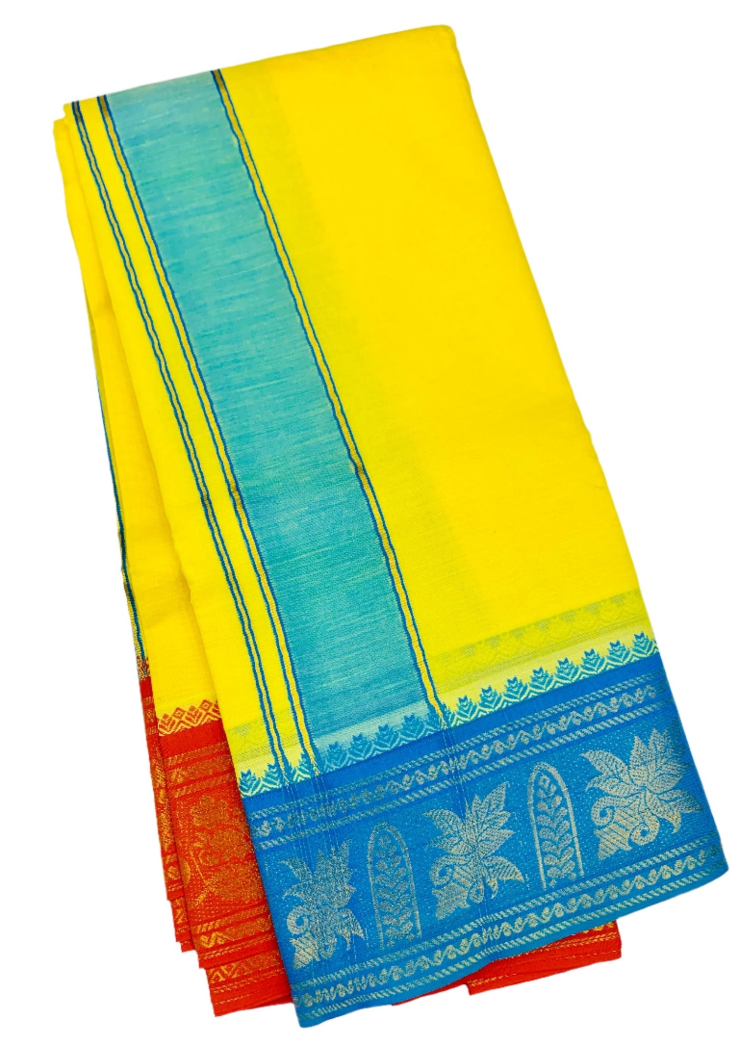 Yellow shade Cotton Dhoti