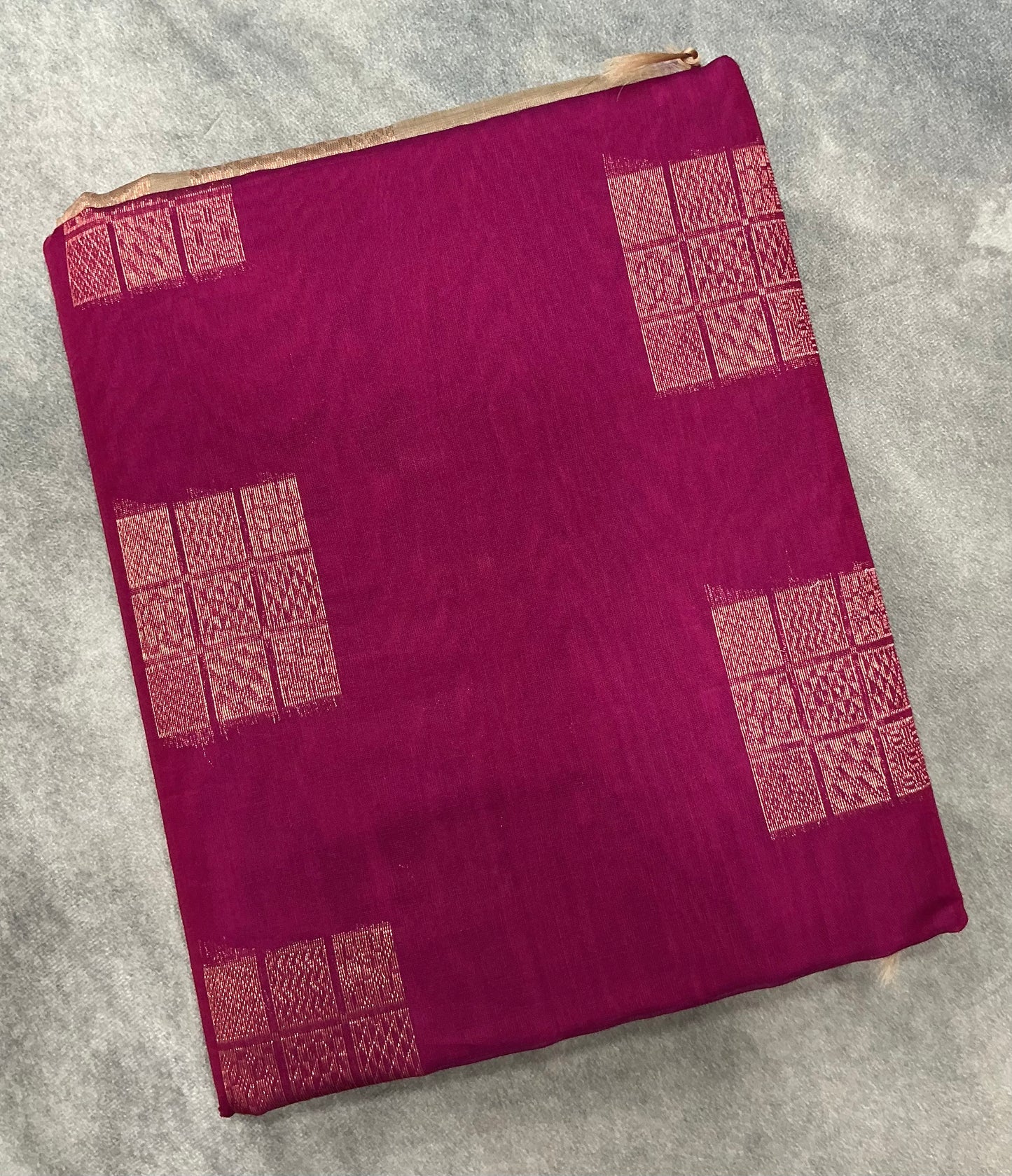 Pink Shade Silk Cotton Saree with Tussar Colour Border