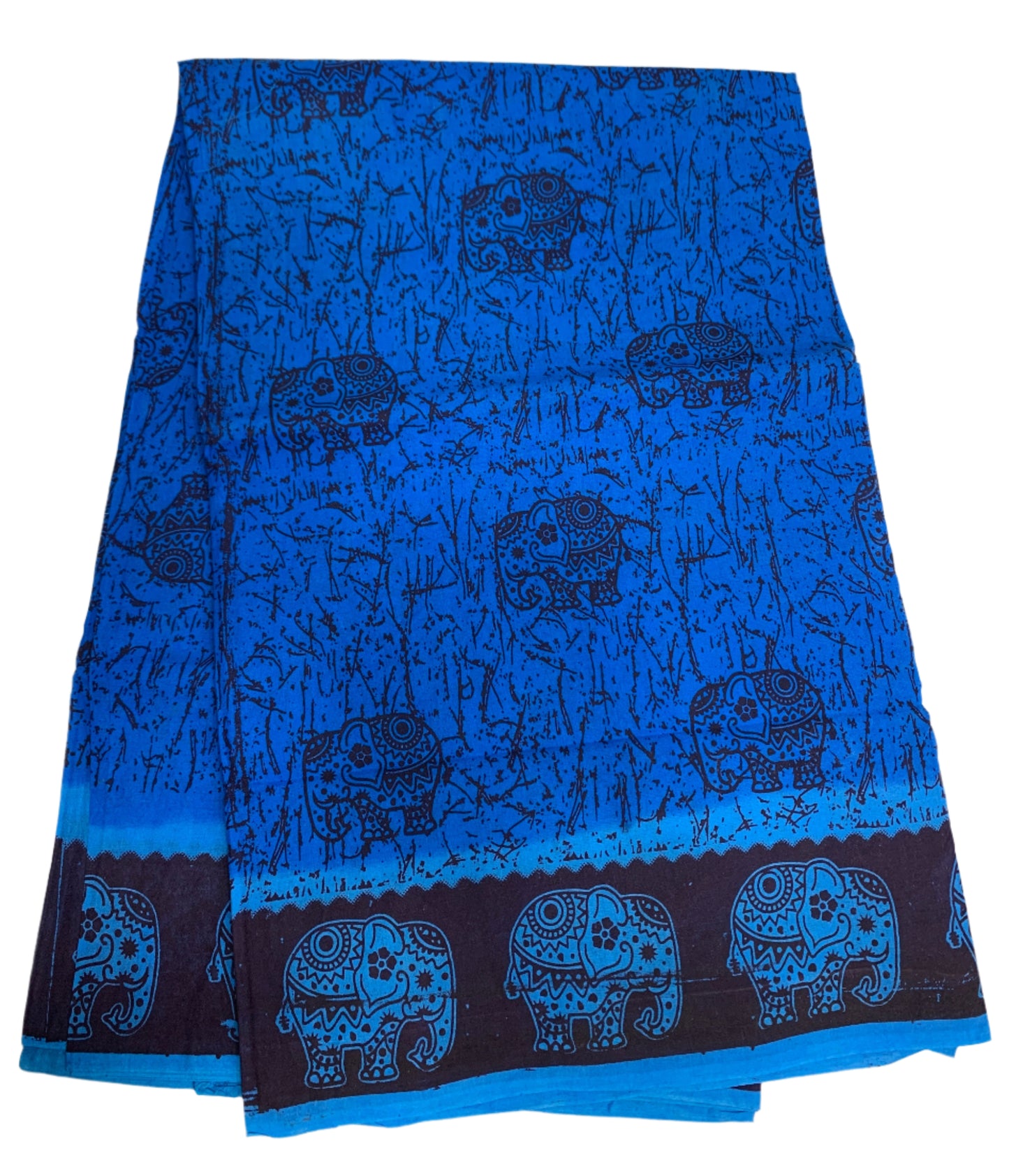 Chettinad Sungudi Cotton Sky Blue Colour with Navy Blue Border