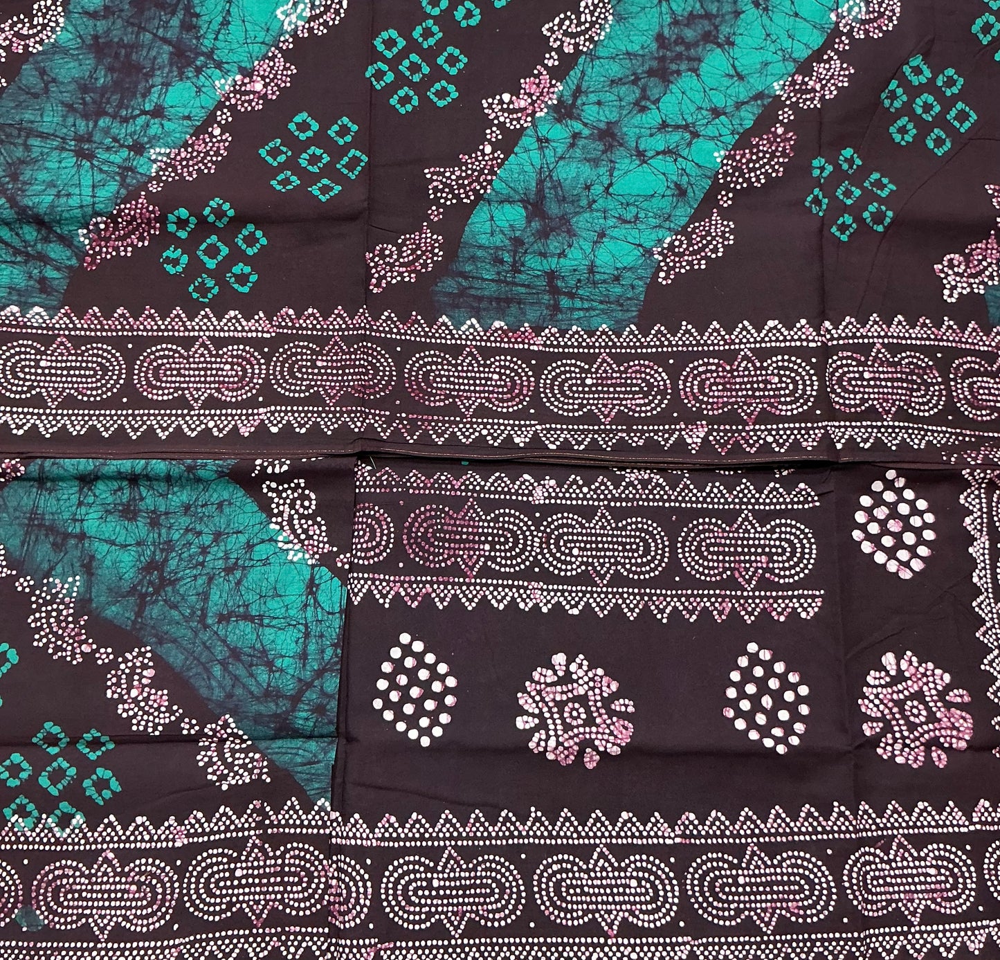 Chettinad Sungudi Cotton Dual Colour Saree with Brown Colour Border