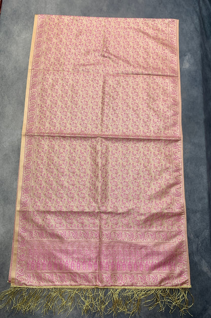 Baby Pink Colour Facilitation Shawl Ponnadai