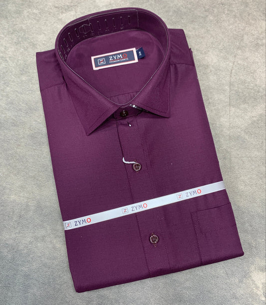 Full Sleeve Magenta Colour Shirt