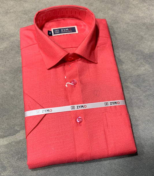 Half Sleeve Peach Colour Shirt