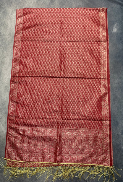Maroon Colour Facilitation Shawl Ponnadai