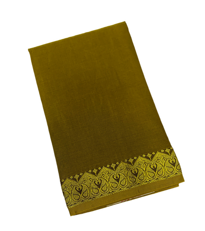 Olive Green Colour Half Saree Shawl