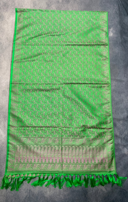 Light Green Colour Facilitation Shawl Ponnadai