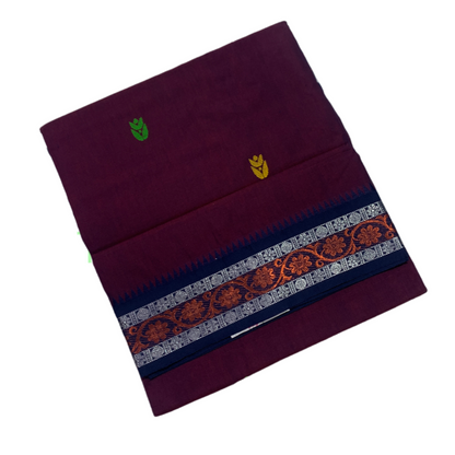 Chettinad cotton Saree Dark Purple